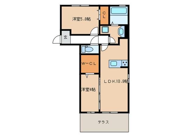 アズールの物件間取画像